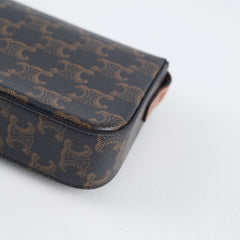 Celine Triomphe Shoulder Bag Brown