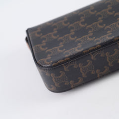 Celine Triomphe Shoulder Bag Brown