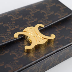 Celine Triomphe Shoulder Bag Brown