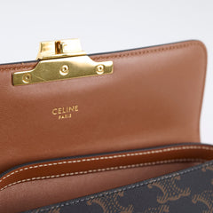 Celine Triomphe Shoulder Bag Brown