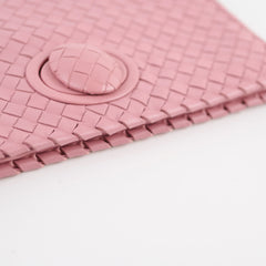 Bottega Veneta Woven Clutch Dusty Pink