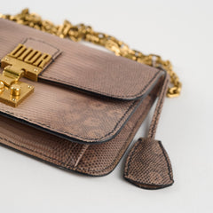 Dior DiorAddict Chain Bag Lizard