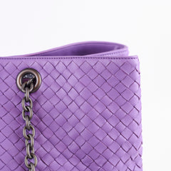 Bottega Veneta Purple Intrecciato Large Tote