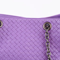 Bottega Veneta Purple Intrecciato Large Tote