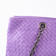 Bottega Veneta Purple Intrecciato Large Tote