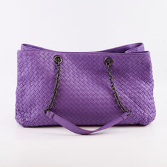 Bottega Veneta Purple Intrecciato Large Tote