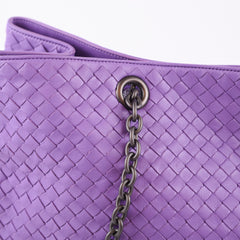 Bottega Veneta Purple Intrecciato Large Tote