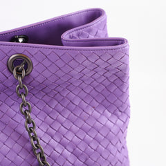 Bottega Veneta Purple Intrecciato Large Tote