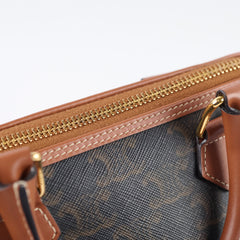 Celine Small Boston Bag Triomphe Canvas