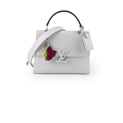 Louis Vuitton Epi Grenelle PM White with Willy Flower bag charm