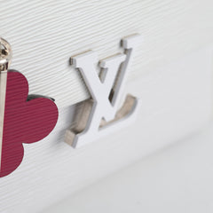Louis Vuitton Epi Grenelle PM White with Willy Flower bag charm