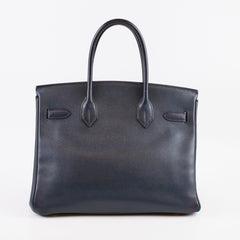 Hermès Birkin 30 Blue Indigo Cushbell - A Square Stamp