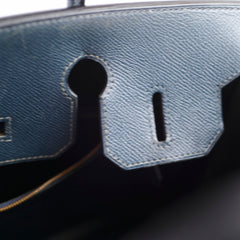 Hermès Birkin 30 Blue Indigo Cushbell - A Square Stamp