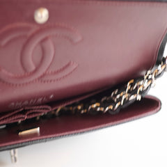 Chanel Caviar Double Classic Flap Black Microchipped