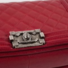 Chanel Old Medium Caviar Red Boy