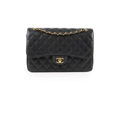 Chanel Classic Double Flap Jumbo Caviar Black