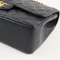 Chanel Classic Double Flap Jumbo Caviar Black