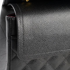 Chanel Classic Double Flap Jumbo Caviar Black