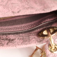 Christian Dior Lady Dior Mini Pink D-Lite Embroidered