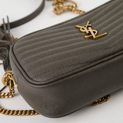 Saint Laurent Mini Lou Camera Grey