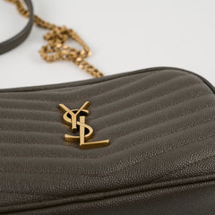Saint Laurent Mini Lou Camera Grey