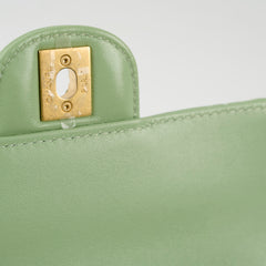Chanel Mini Rectangular Top Handle Light Green Seasonal