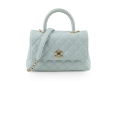 Chanel Coco Handle Small Caviar Light Blue