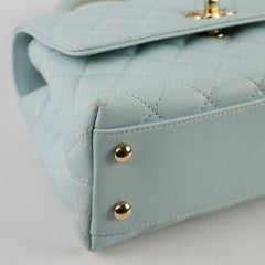Chanel Coco Handle Small Caviar Light Blue