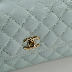 Chanel Coco Handle Small Caviar Light Blue