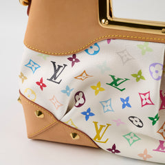 Louis Vuitton Judy MM Multicolor Blanc Takashi Murakami