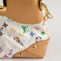 Louis Vuitton Judy MM Multicolor Blanc Takashi Murakami