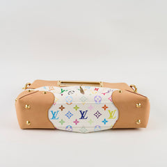 Louis Vuitton Judy MM Multicolor Blanc Takashi Murakami