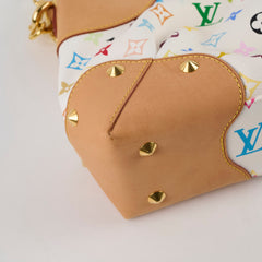 Louis Vuitton Judy MM Multicolor Blanc Takashi Murakami