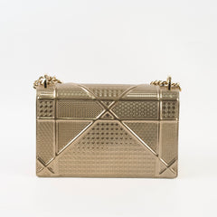 Christian Dior Diorama Medium Metallic Light Gold