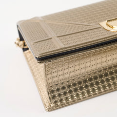 Christian Dior Diorama Medium Metallic Light Gold