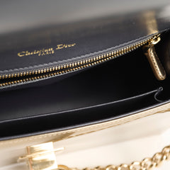 Christian Dior Diorama Medium Metallic Light Gold