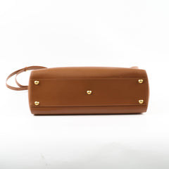 Fendi Medium Peekaboo Brown Nappa Calfskin