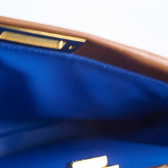 Fendi Medium Peekaboo Brown Nappa Calfskin