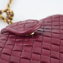 Bottega Veneta Lauren 1980 Clutch Small Burgundy