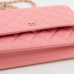 Chanel Wallet On Chain WOC Caviar Pink