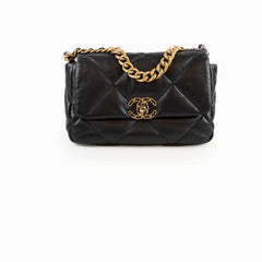 Chanel 19 Small Goatskin Black