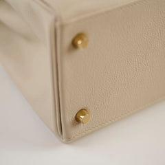 Hermès Hermes Kelly 28 Retourne Evercolour Beton C Stamp