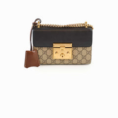 Gucci GG Supreme Padlock Small Shoulder Bag