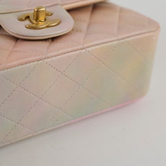 Chanel Top Handle Mini Rectangle Rainbow (microchip)