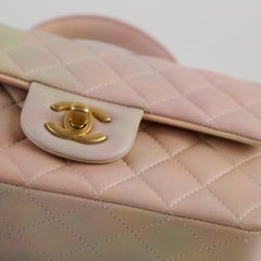 Chanel Top Handle Mini Rectangle Rainbow (microchip)