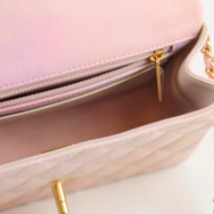 Chanel Top Handle Mini Rectangle Rainbow (microchip)