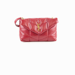 Saint Laurent Toy Lou Lou Puffer Red