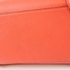 Celine Micro Luggage Grained Calfskin Red