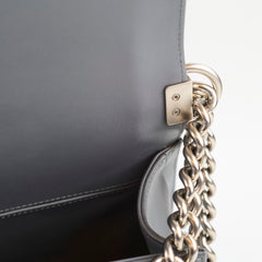 Chanel Boy Old Medium Grey Python (20 Series)