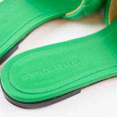 Bottega Veneta Green Padded Quilted Slides 38.5 Shoes
